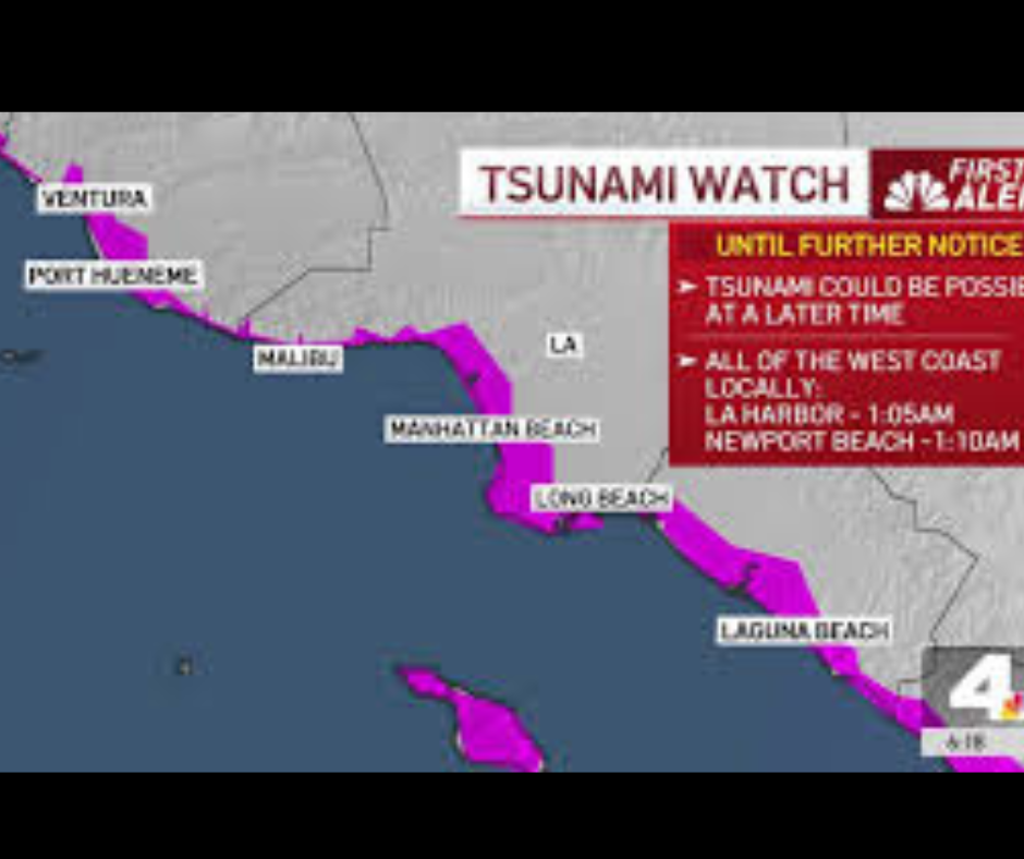 tsunami warning california.